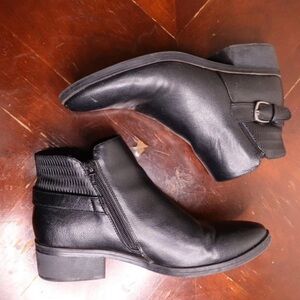 Latico Black Heeled Ankle Boots